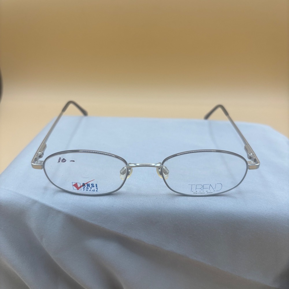 Titmus Trend Setters T309S GRA Silver Stainless Steel Oval Safety Glasses 48-18